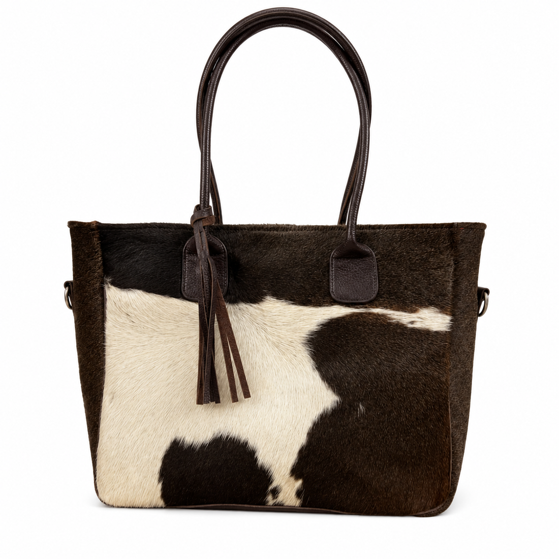 Handmade Cowhide Tote Bag Hair On Leather Western Bag