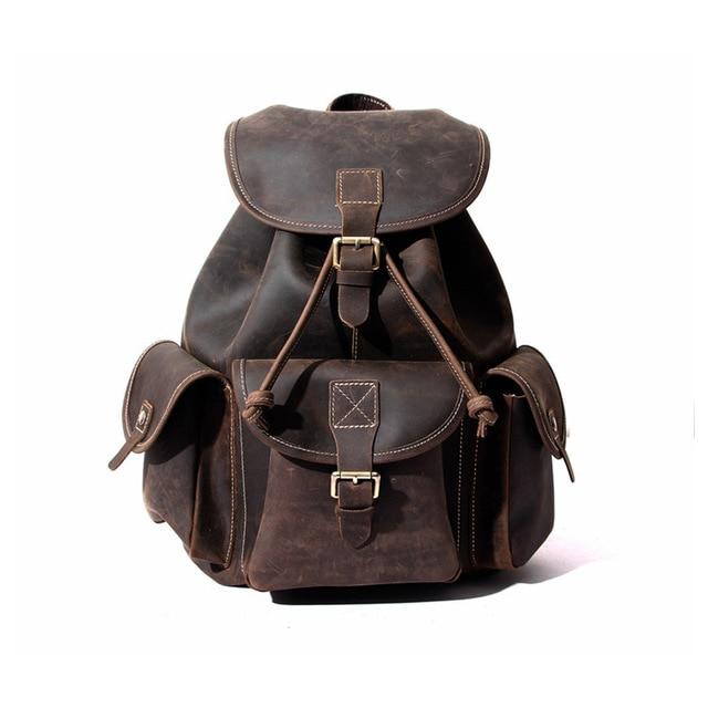 Backpack Genuine Leather Rucksack