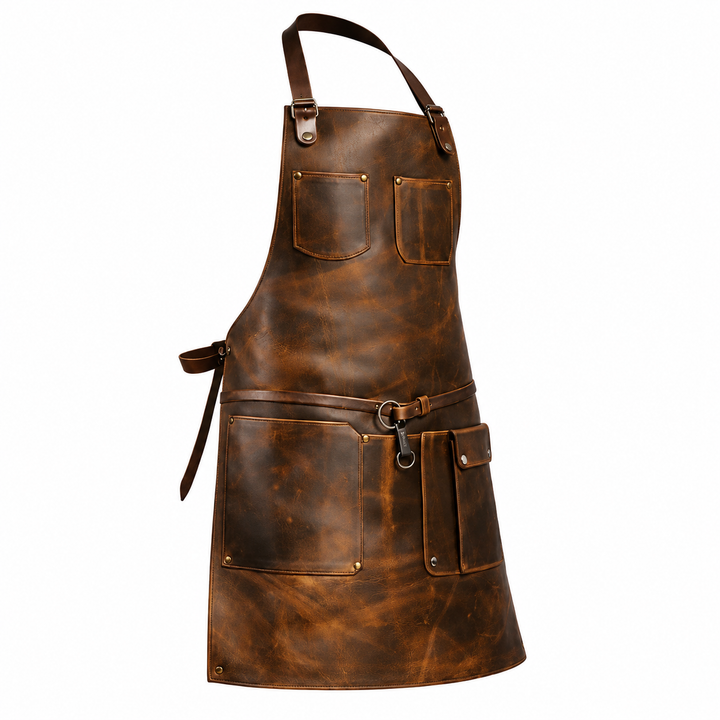 Brisket Boss Brown Butcher Apron