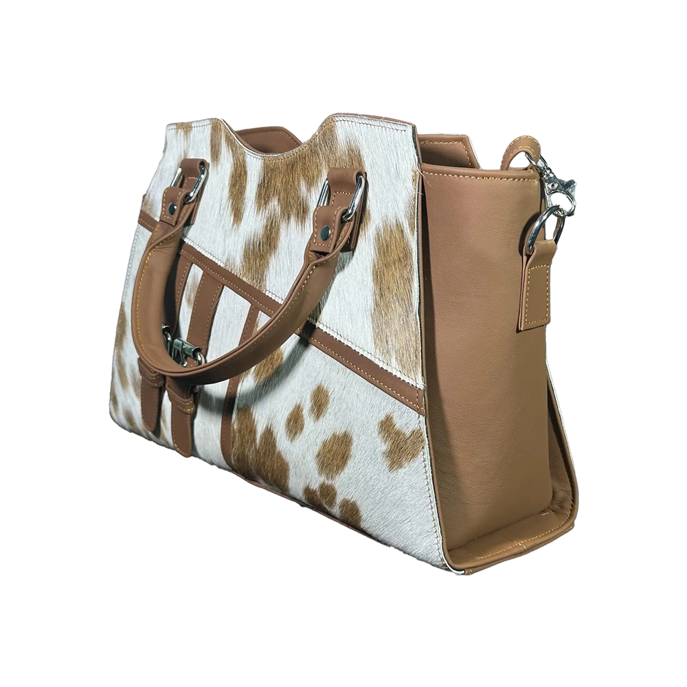 Cow Hairon Leather Tote Bag Western Style Handbag