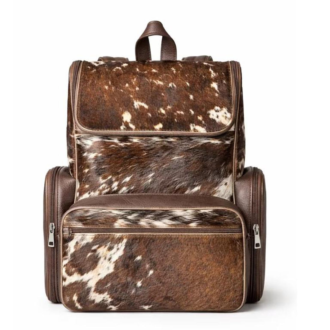 Handmade Cow Hair on Leather Backpack Rustic Western Style