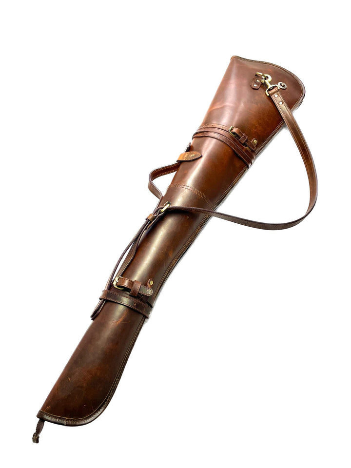 43 Rifle Scabbard  Western Rifle Scabbard with Fur Lining Fits Lever Action Rifles Handcrafted Hard Leather Rifle Storage Bag for Hunter