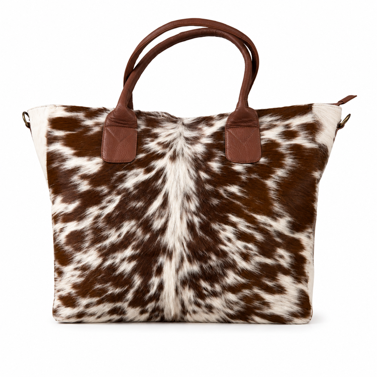 Cowhide Tote Bag Genuine Hair on Leather Western Shoulder Purse Handmade Boho Bag for Her