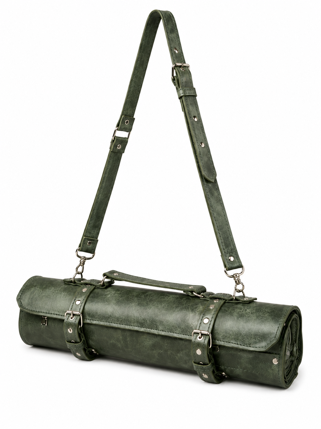 Genuine Leather Chef Knife Roll Bag with Rich Color