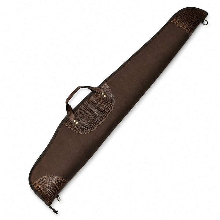 Premium Leather Scoped Rifle Case  49 Padded Hunting Sleeve
