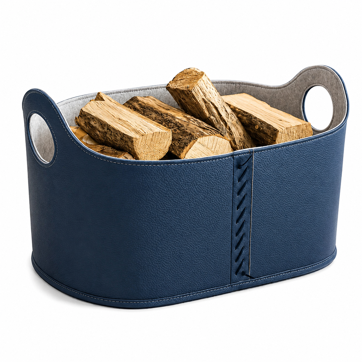 Modern Log Basket for Fireplace Firewood Basket Strong Storage Basket