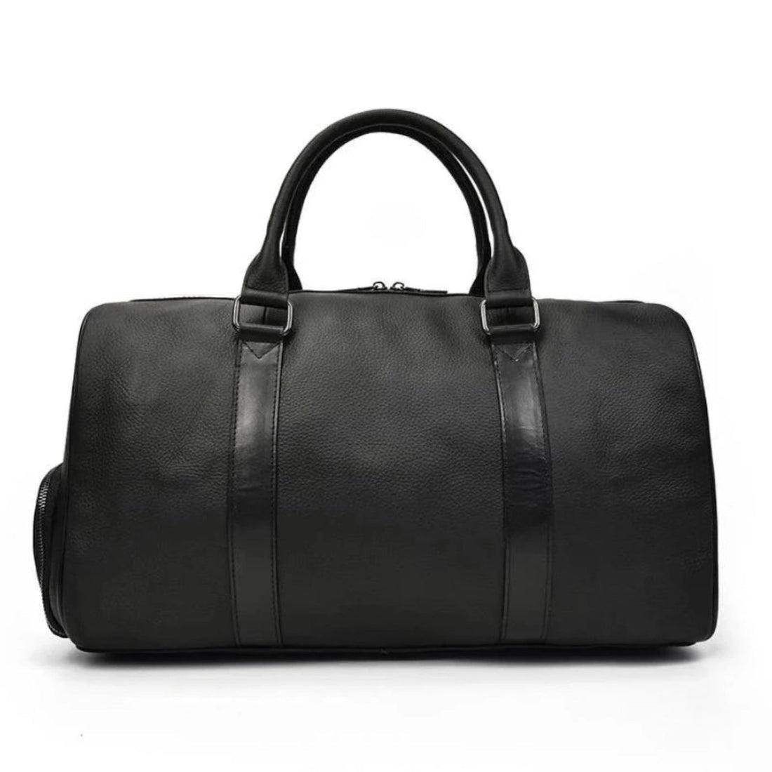 The  Weekender  Vintage Leather Duffle Bag black and brown