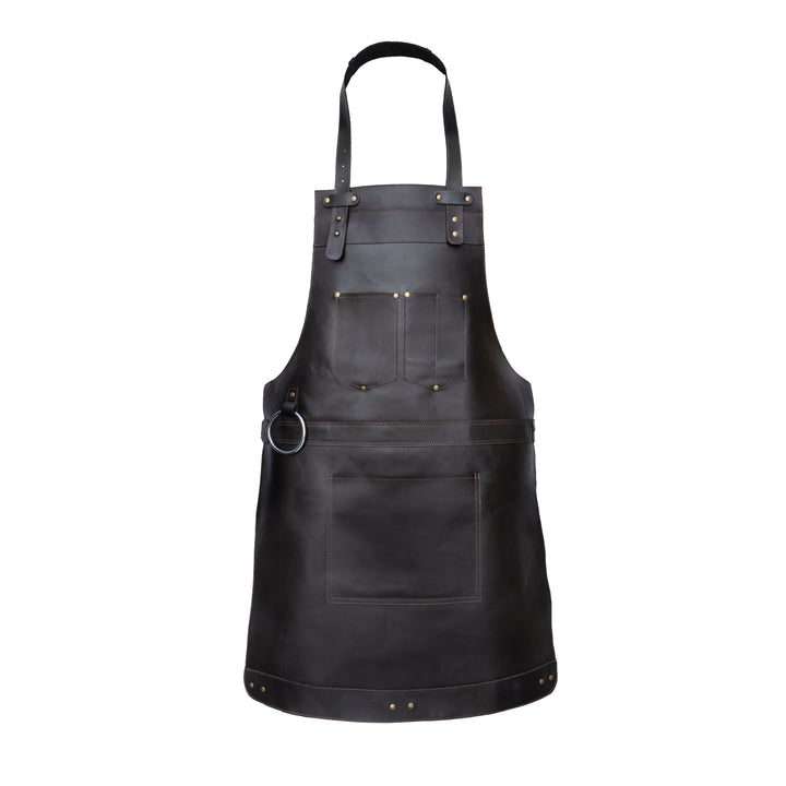 The Northumberland Father  Son Black Full Grain Leather Apron