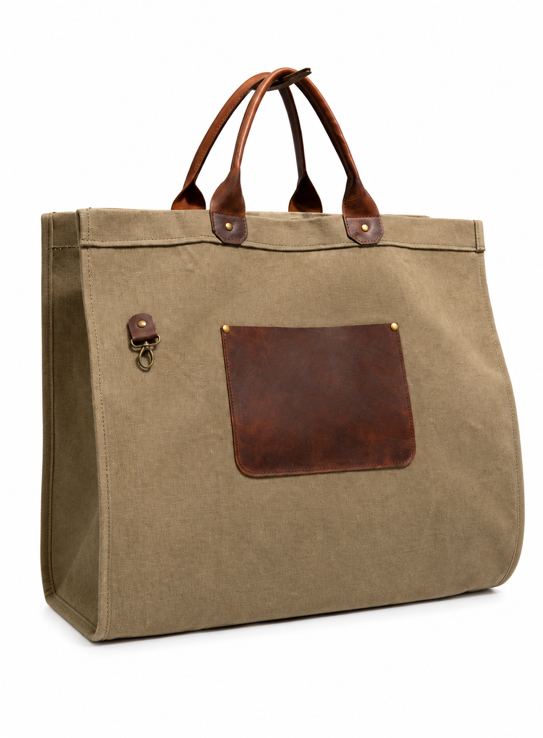 Leather and Waxed Canvas Firewood Carrier Log carrier Bushcraft