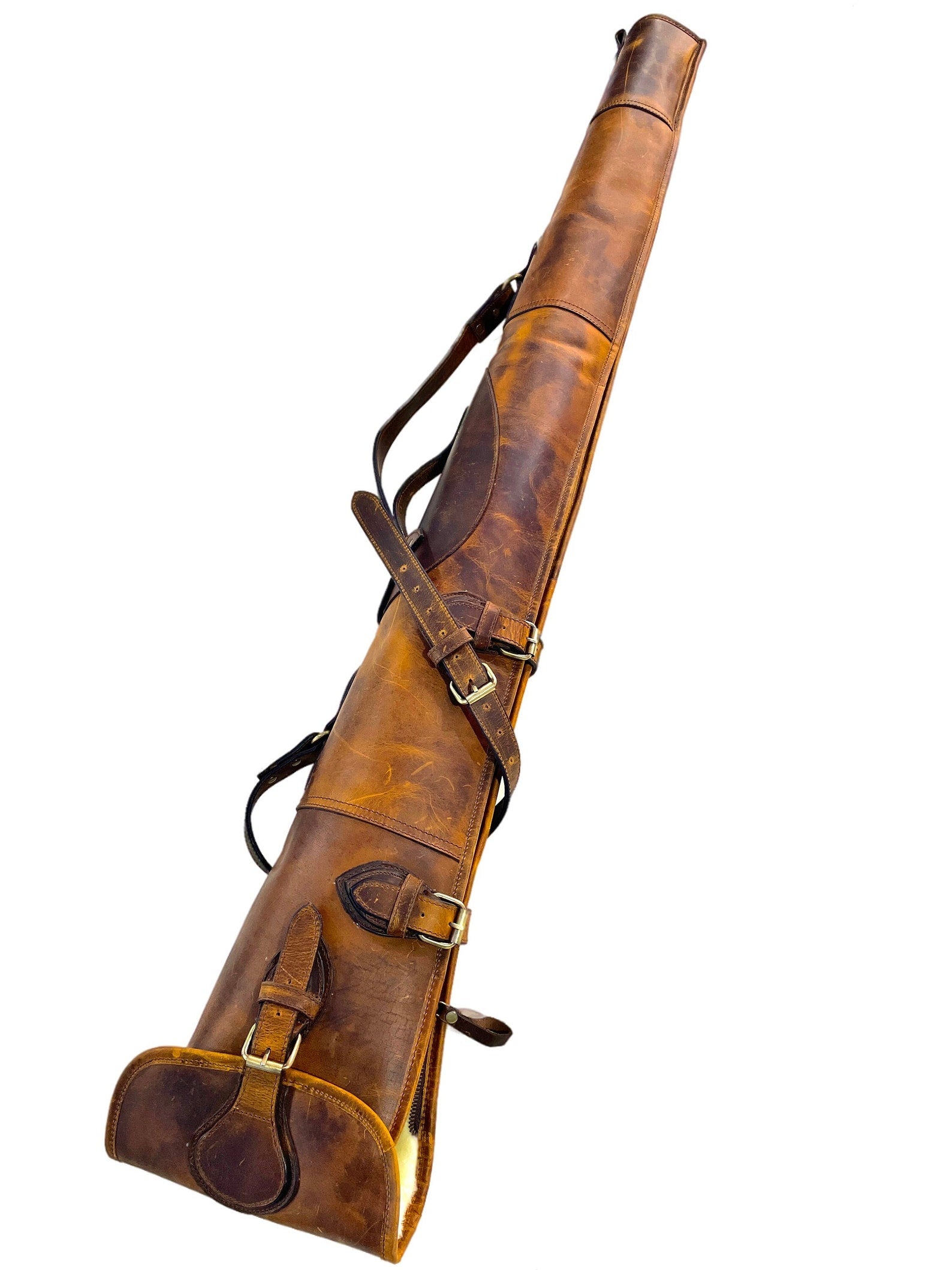 Handmade Leather Shotgun Case Rifle Scabbard Gun Sling