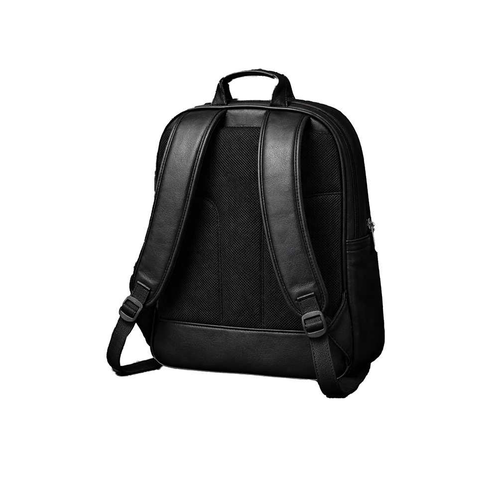 Minimalist Vegan Leather Laptop Backpack – Slim Commuter Bag