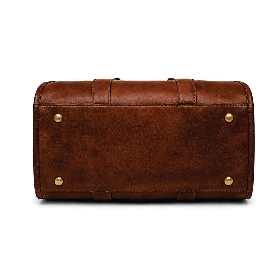 Handcrafted Vintage Brown Leather Log Carrier Bag - Wood Storage