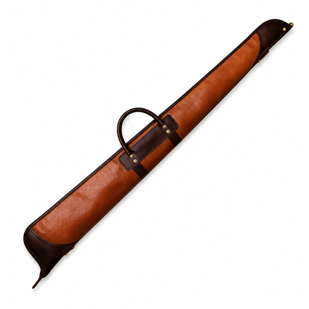 Leather Shotgun Case  Fleece Lined Padded Design