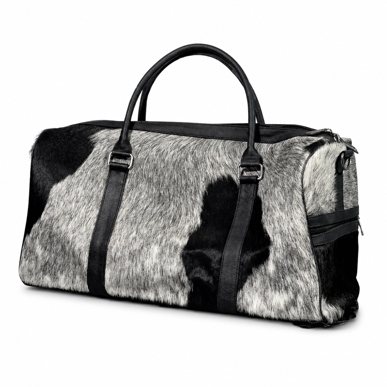 Cowhide Leather Duffel Bag  Handmade Travel Gym Bag