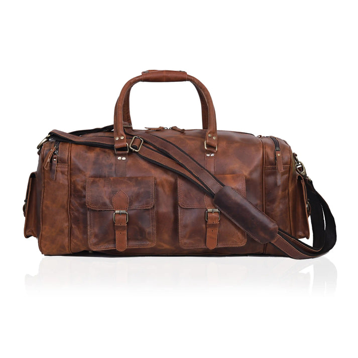 NEW JERSEY LEATHER DUFFEL BAG  20