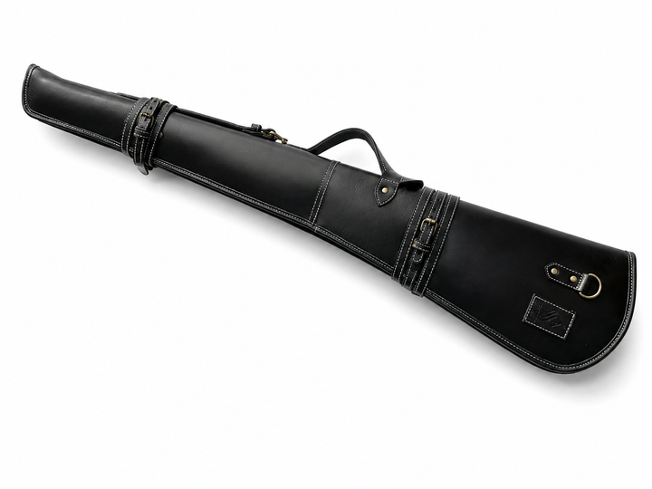 Western Rifle Scabbard  42 Black Full Grain Leather