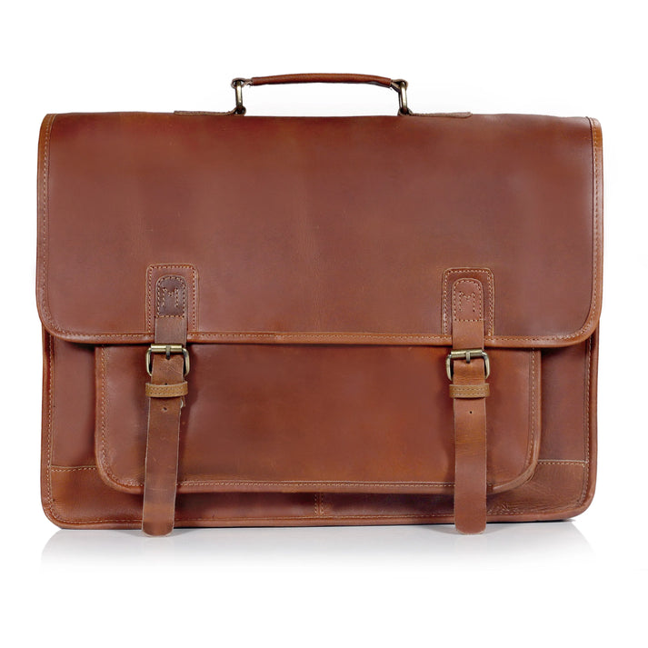 Leather Messenger Bag for Men  Landon Vintage Laptop Bag  16 INCH