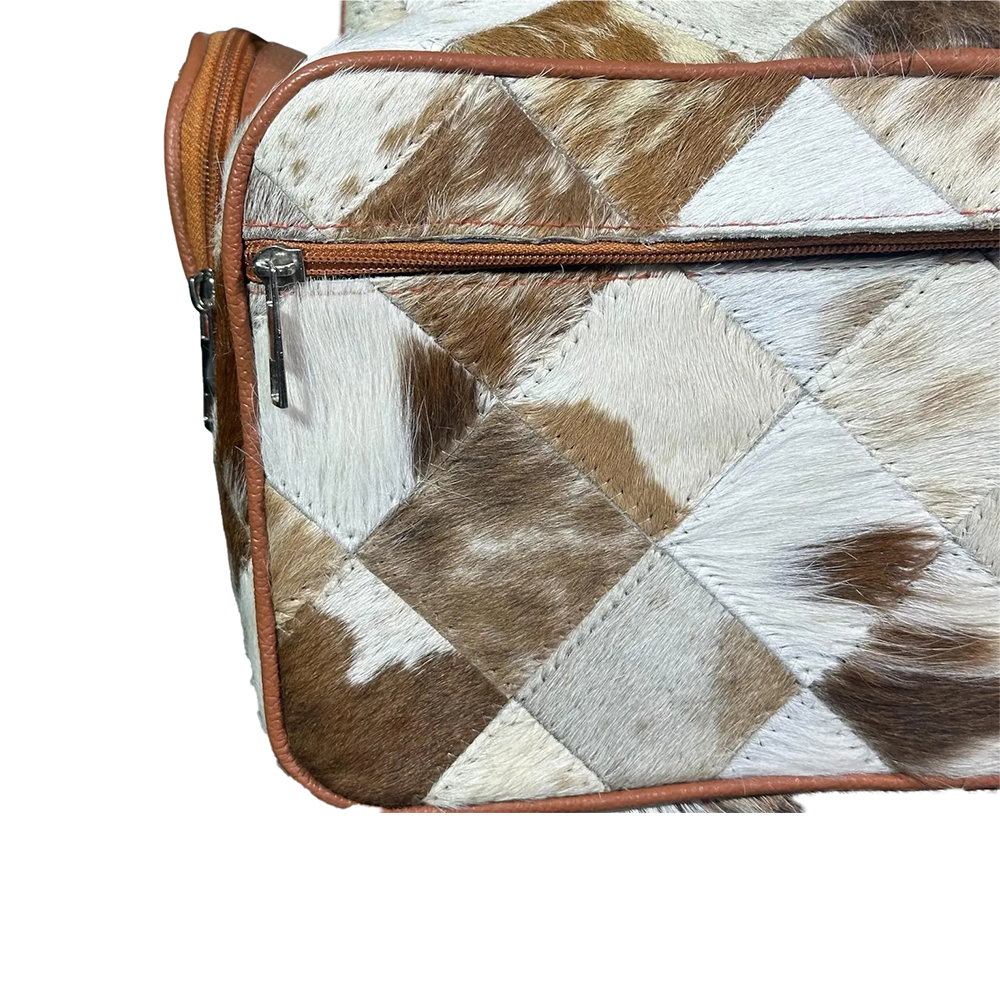 Handmade Cow Hairon Leather Backpack Rustic Western Style Bag
