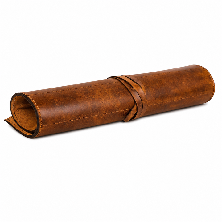 Tourbon Classic Leather Chef Knife Roll