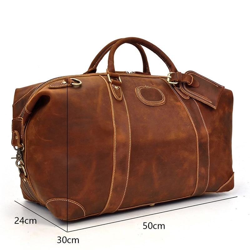 The Duffle Bag  Vintage Leather Weekender