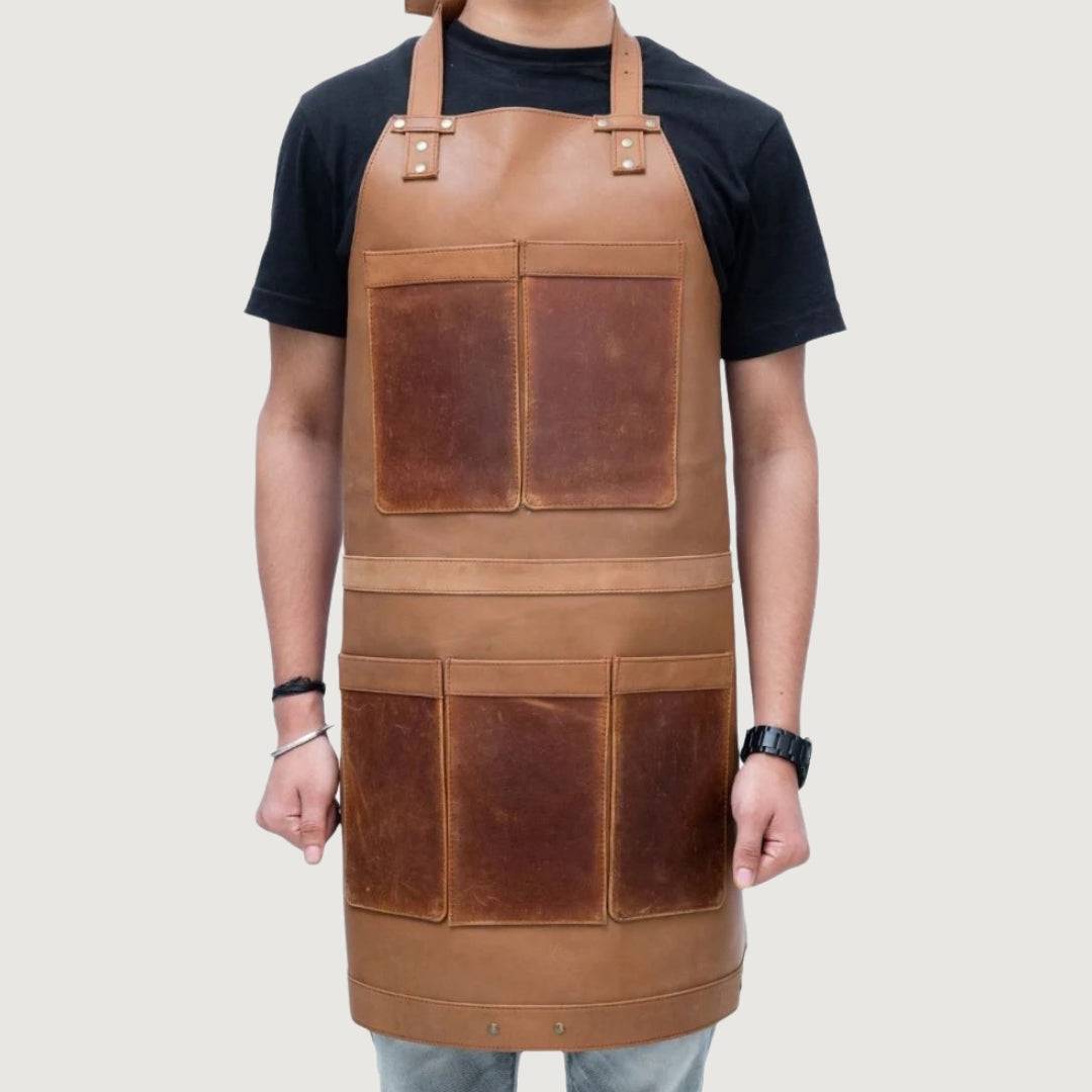 Premium Brown Leather Apron