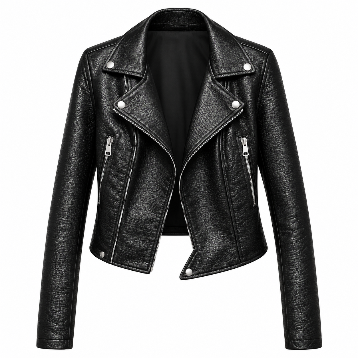 WLJ04 HoL Brand Black Biker Motorcycle Wear Real Leather Jacket For Womens