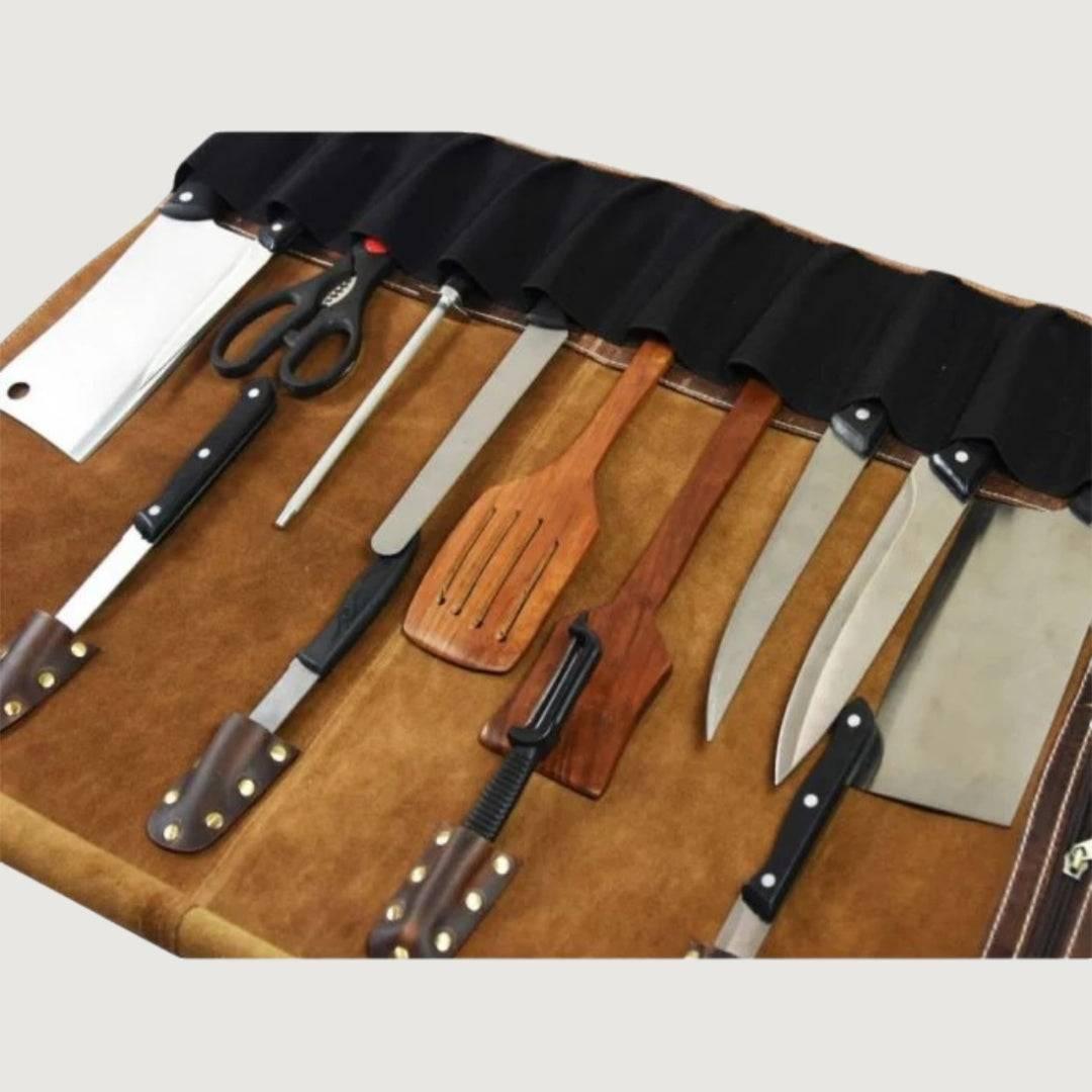 Genuine Leather Hanshi Chef Knife Roll