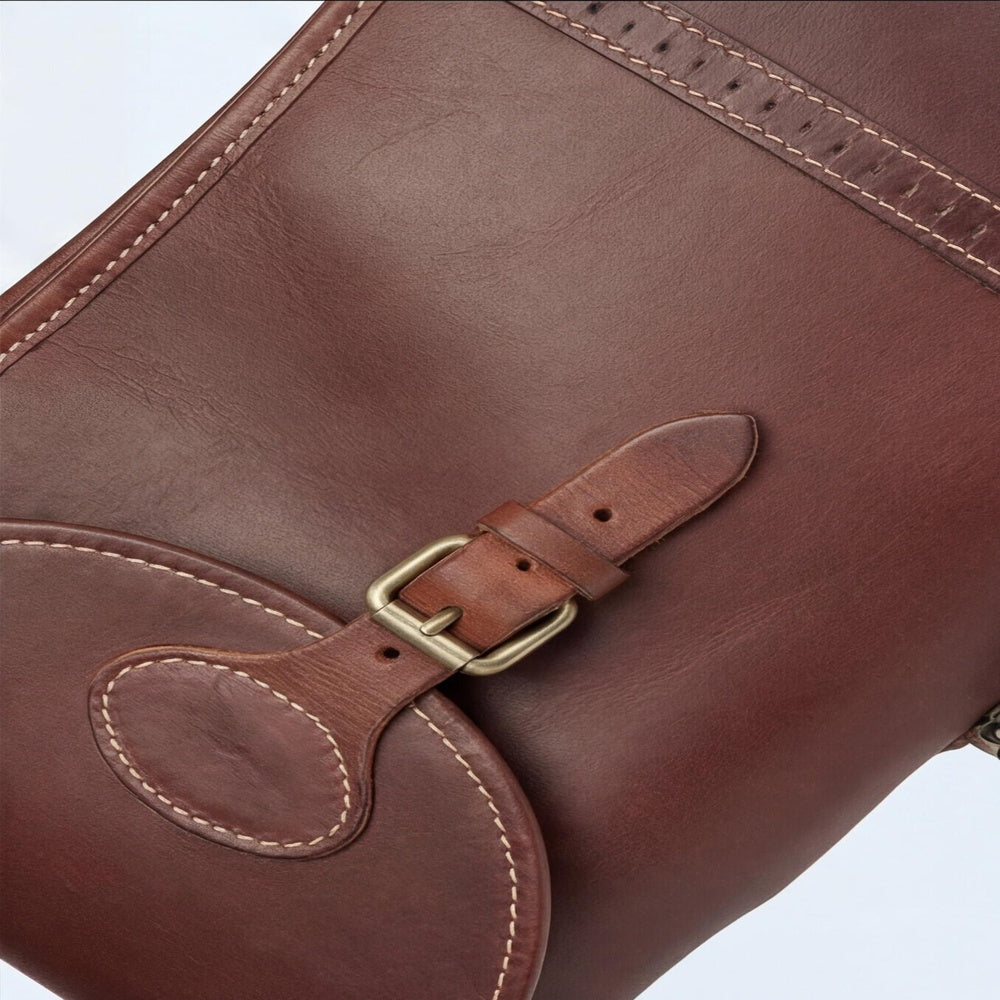 Luxury Full Grain Leather Rifle Case  Soft Padded Hunting Sleeve
