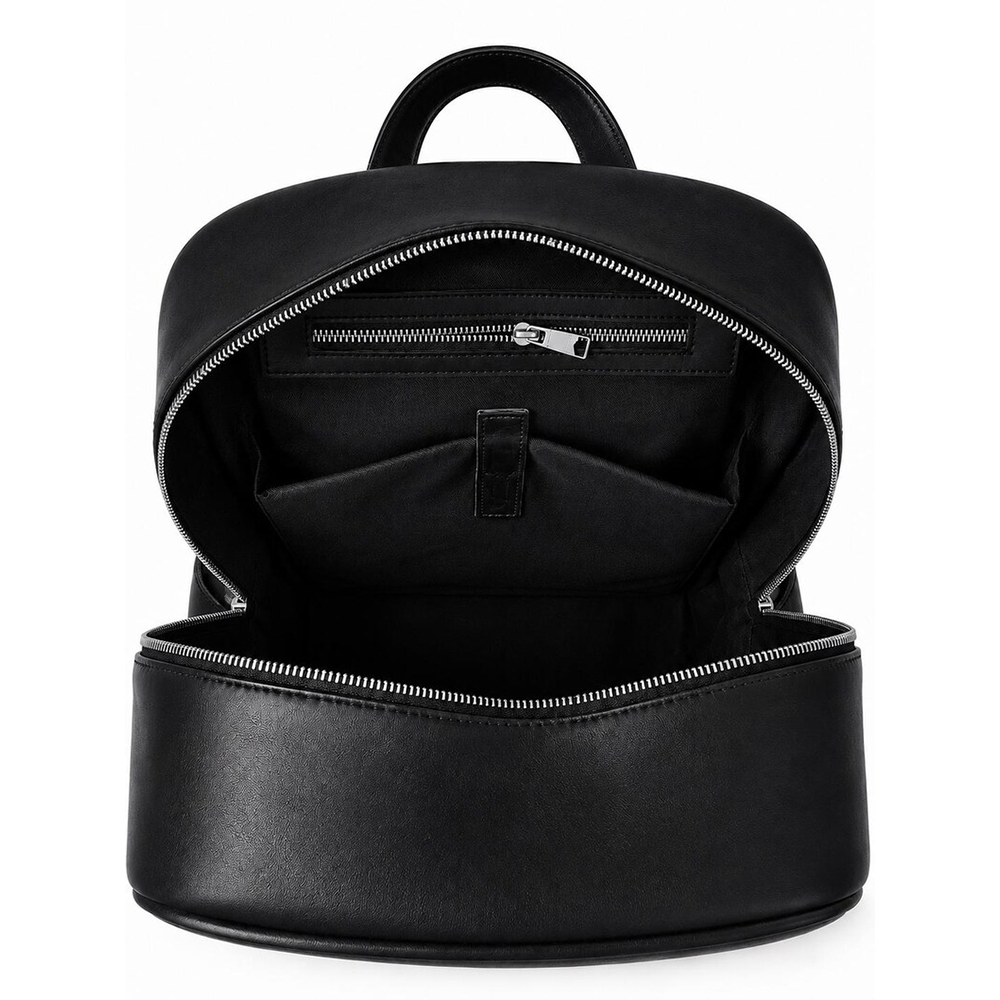 Luxury Black Leather Backpack, Handmade Laptop Travel Work Bag