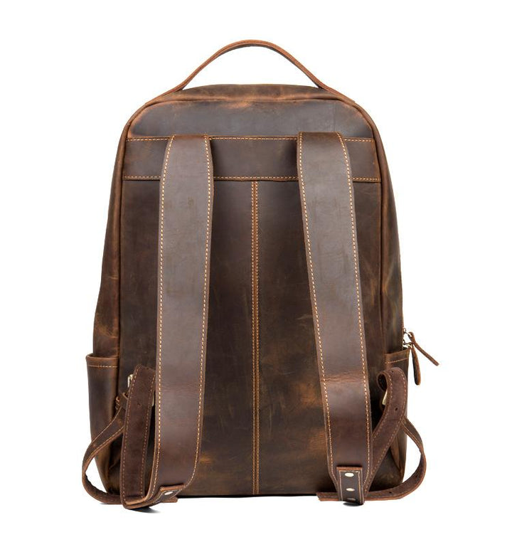 Backpack  Genuine Vintage Leather Minimalist Backpack