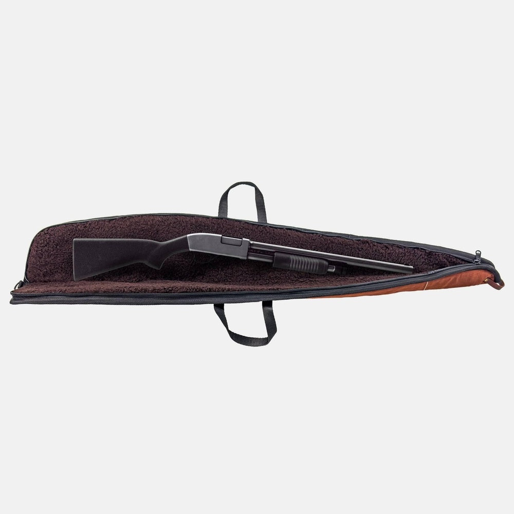 Suede Leather Shotgun Case  Premium Padded Hunting Sleeve