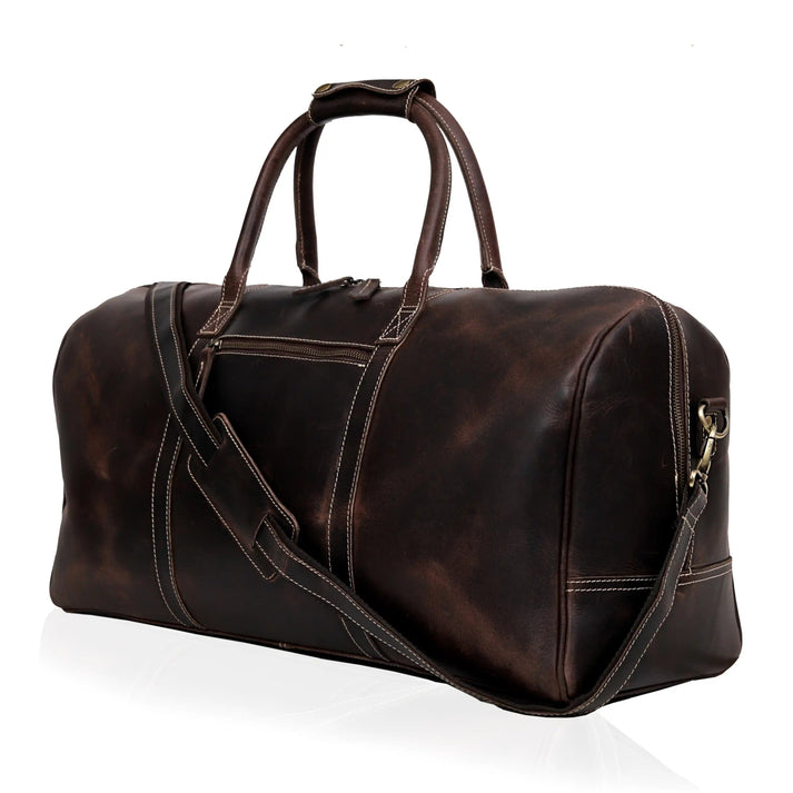 CHARLOTTE BUFFALO LEATHER DUFFLE BAG  21