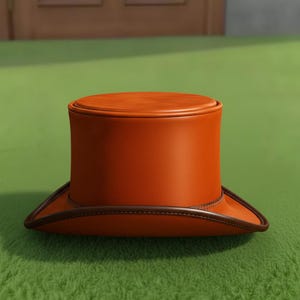 Handmade Luxury Brown Western Top Hat Vintage Cowboy Fashion Hat