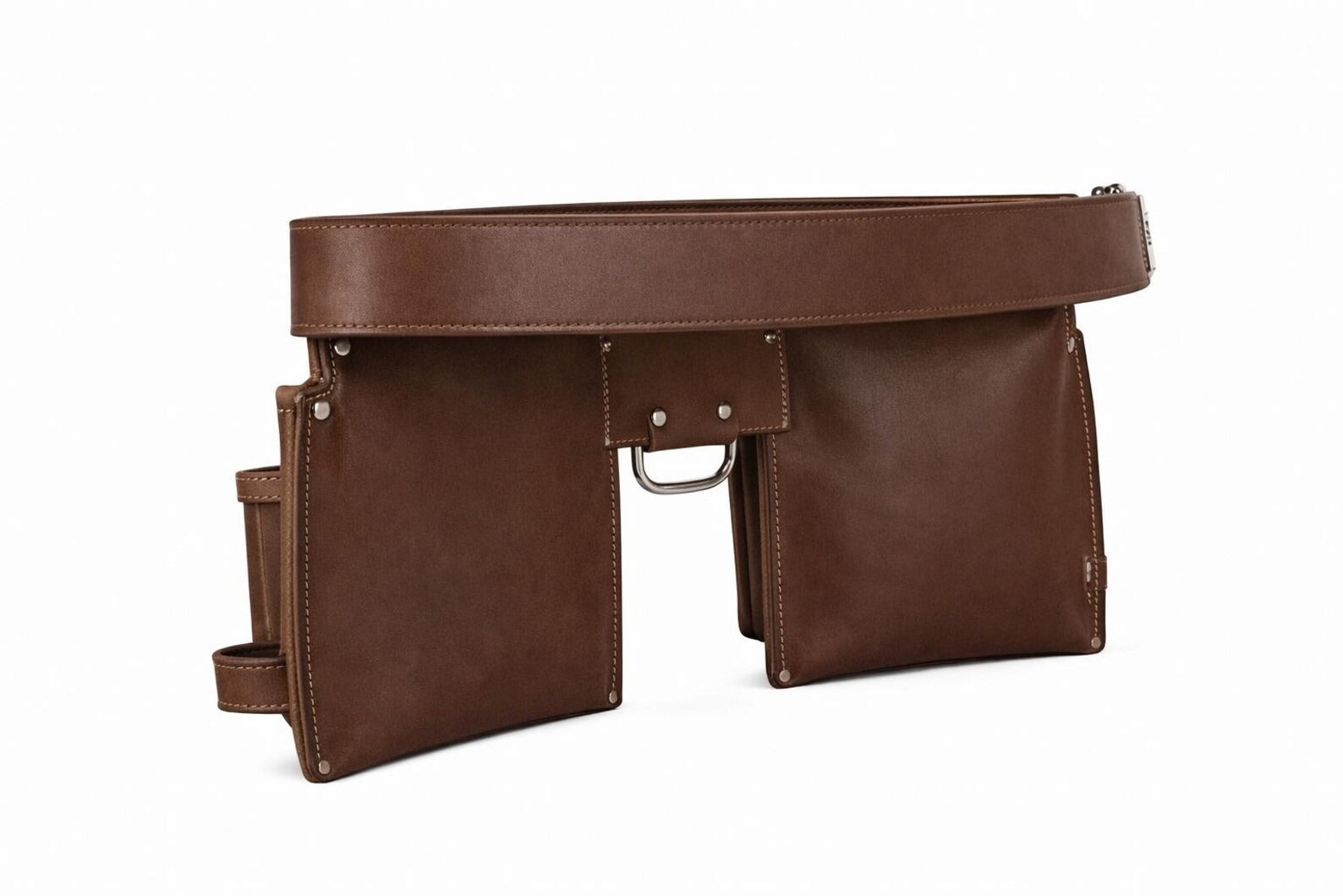 Heavy Duty Leather Tool Organizer Belt for Construction Workers