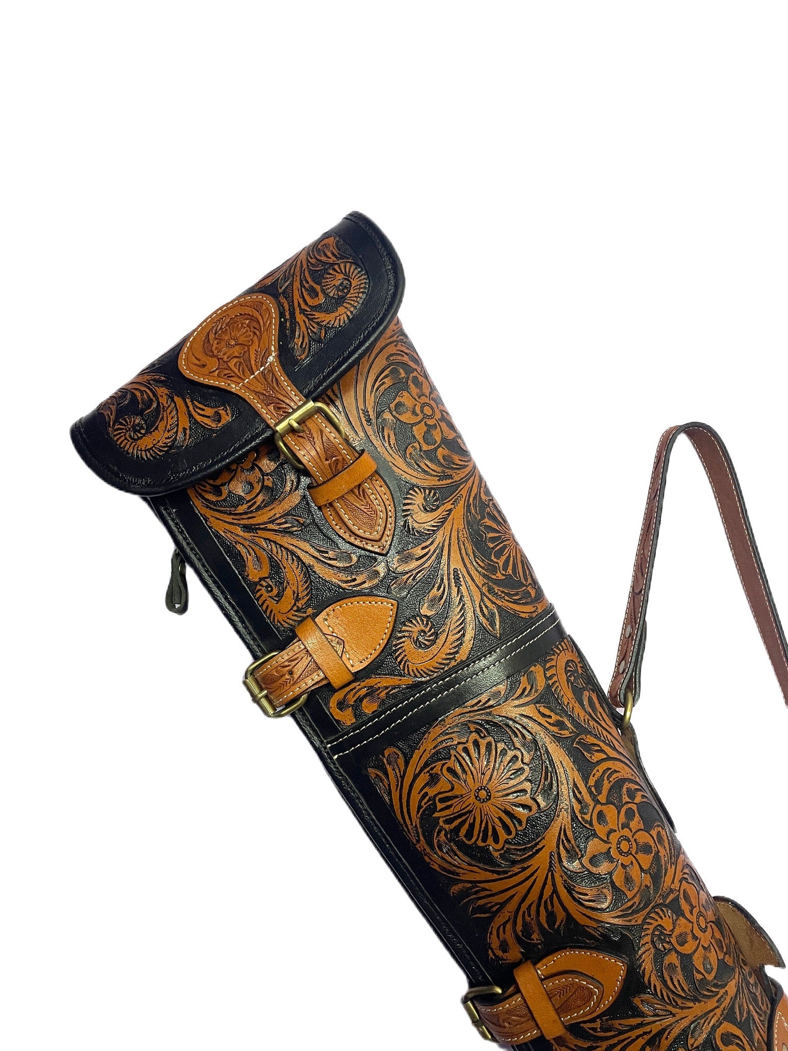 Western Leather Scabbard  52 Gun Case Sling with Buckle