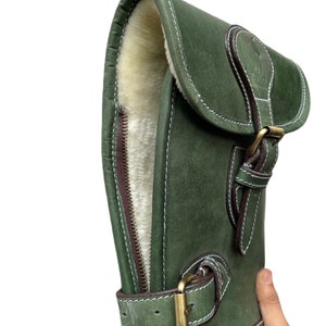 50 Leather Rifle Scabbard Green Western Rifle Case