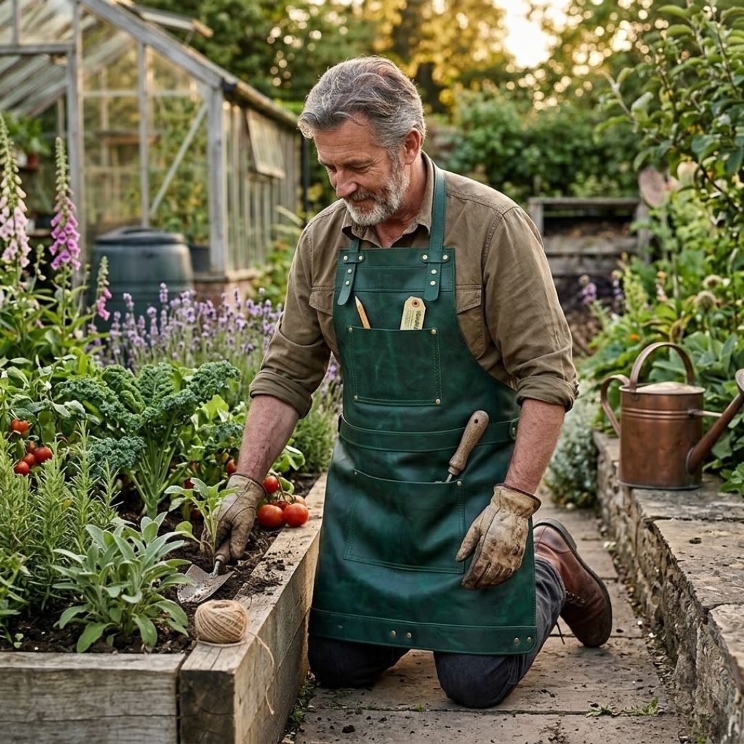 The Hertfordshire Full Grain Leather Apron
