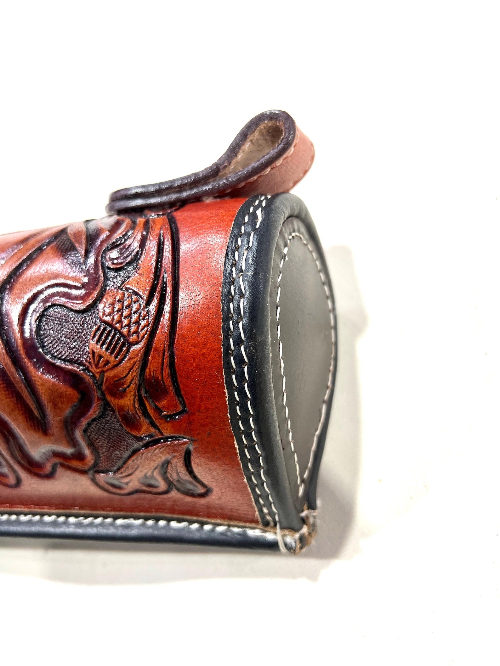 Western Scabbard Slipcase  50 Brown Hand Tooled Buffalo