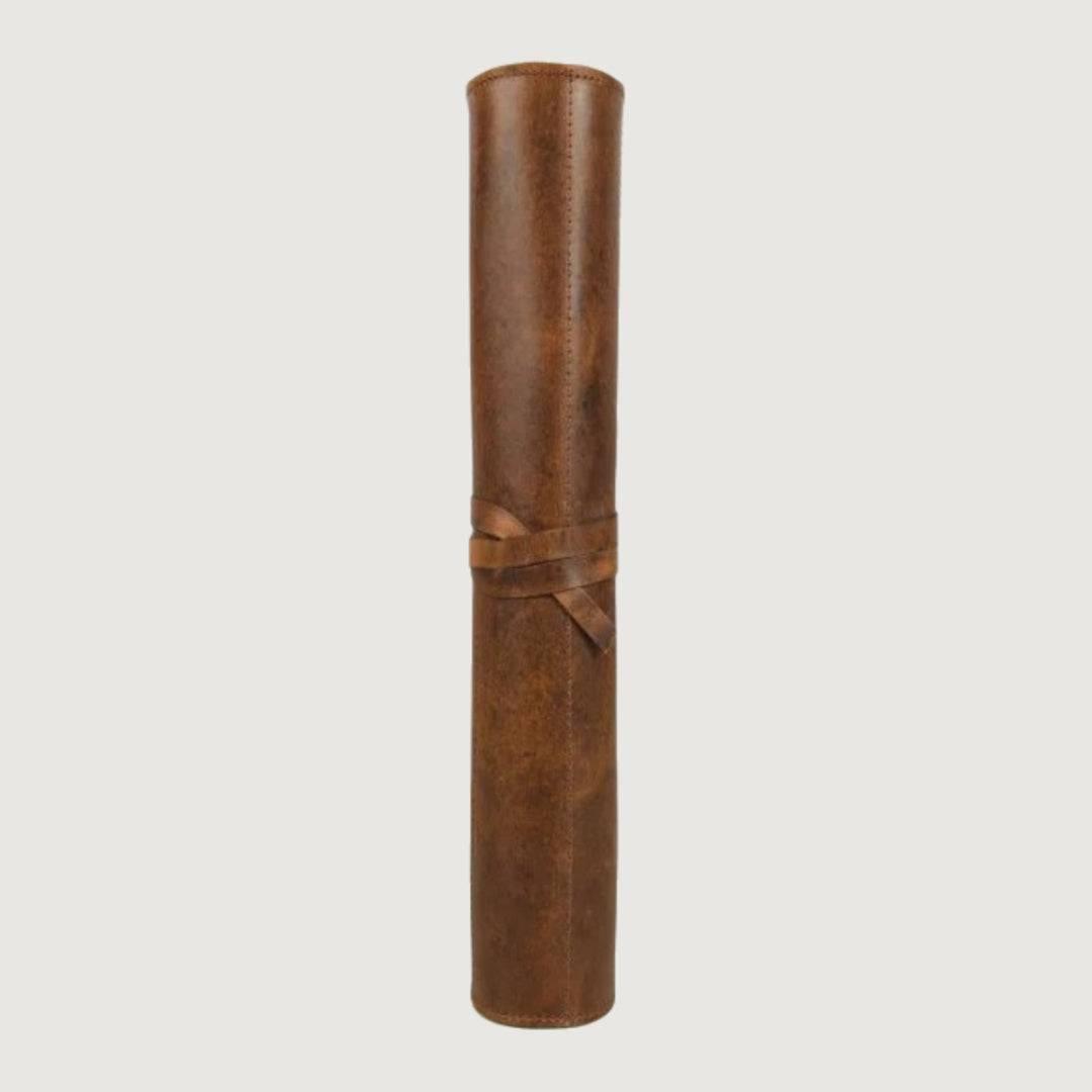 Tourbon Classic Leather Chef Knife Roll