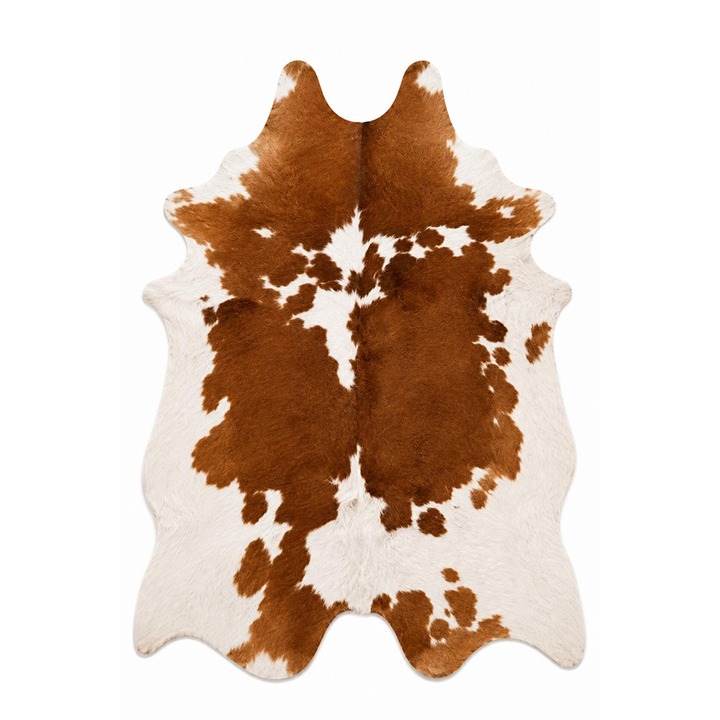 Genuine Tan & White Spotted Cowhide Rug  Natural, Luxurious
