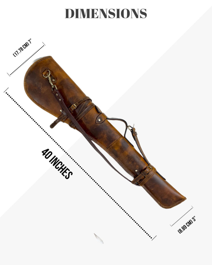 Full Grain Leather Rifle Scabbard Rustic Lever Action Case 40