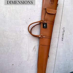 Western Rifle Scabbard  Tan Fits Up To 42 Leather Rifle