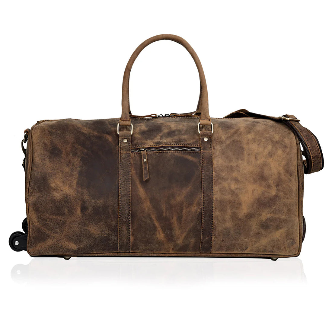 New York Leather Trolley Duffel bag