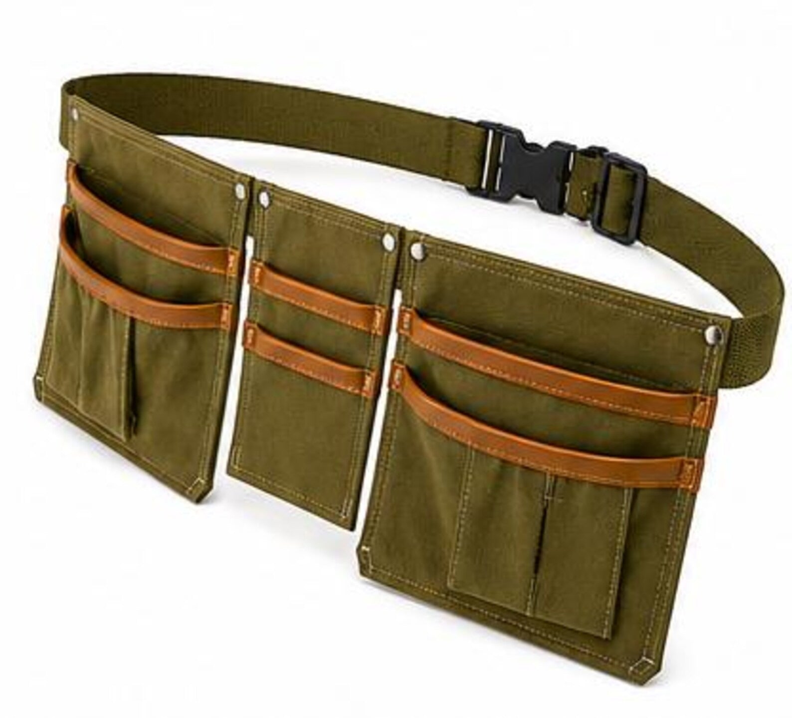 Heavy Duty Florist Utility Belt Organizer Multi Pocket Gardening Waist Bag