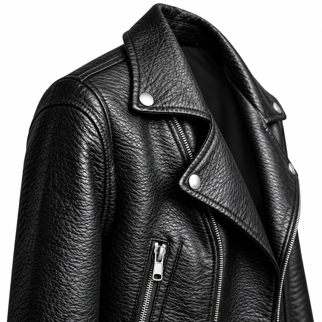 WLJ04 HoL Brand Black Biker Motorcycle Wear Real Leather Jacket For Womens
