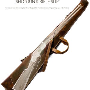 54 Brown Western Rifle Scabbard with Adjustable Strap