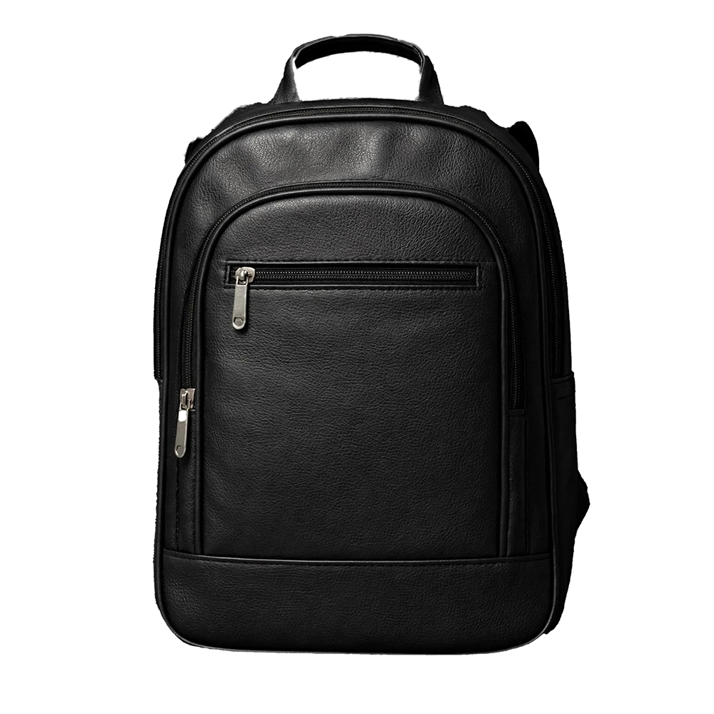 Minimalist Vegan Leather Laptop Backpack – Slim Commuter Bag