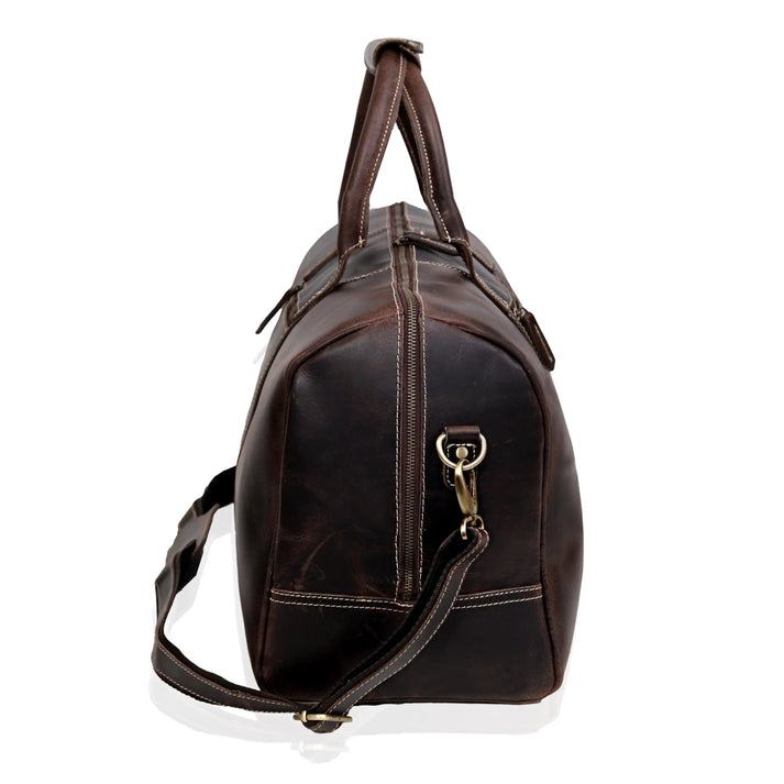 CHARLOTTE BUFFALO LEATHER DUFFLE BAG  21