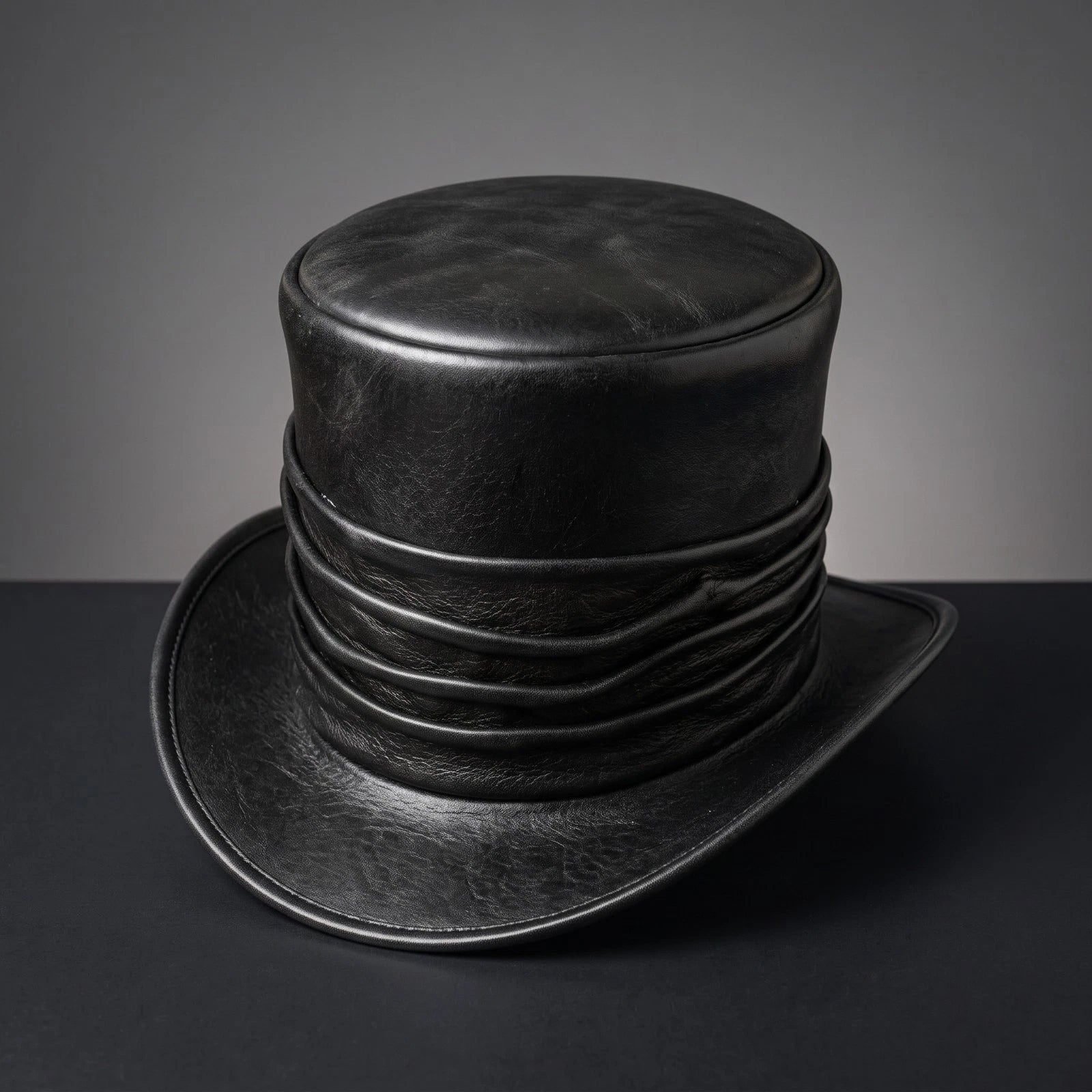 Black Gothic Top Hat Mens Womens Steampunk Victorian Costume Cosplay Party Hat