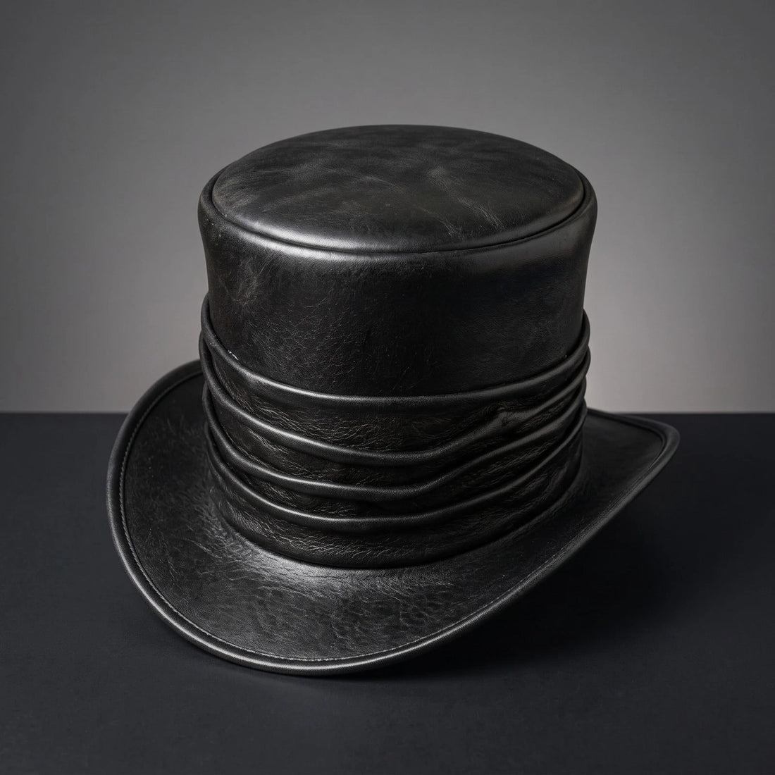 Black Gothic Top Hat Mens Womens Steampunk Victorian Costume Cosplay Party Hat